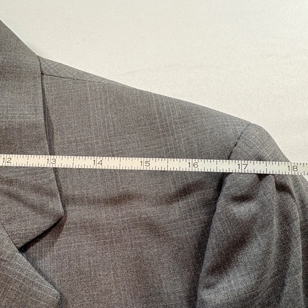 Daniel Cremieux Loro Piana Blazer Mens 40R Grey Glen Plaid Wool Sport Coat Italy